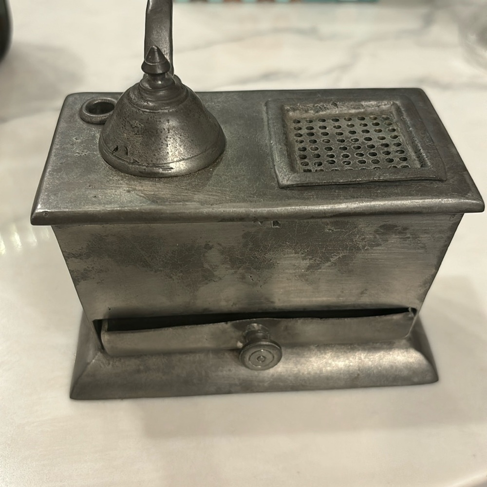 Antique Pewter Ink Well